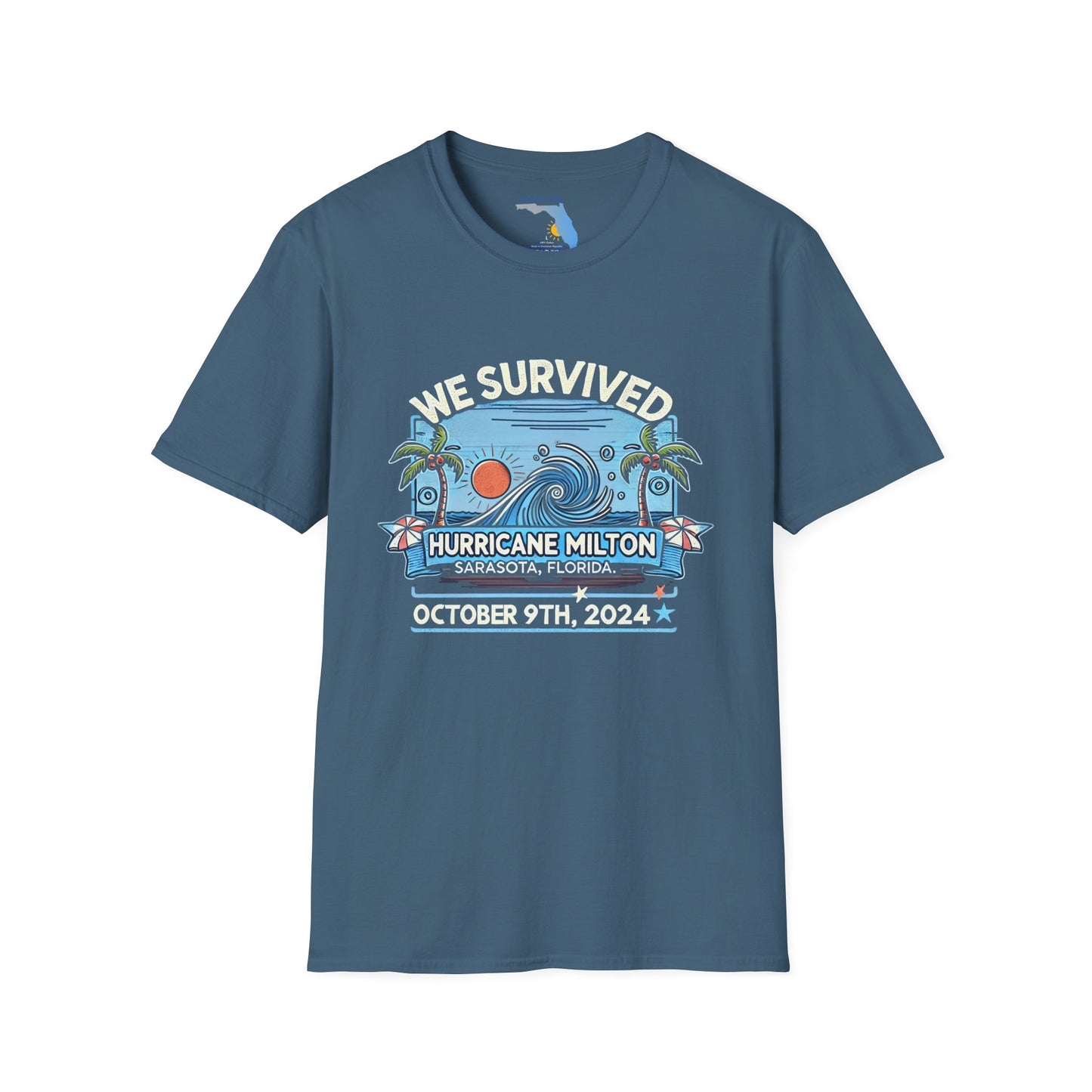 Unisex Softstyle T-Shirt - Hurricane Milton, October 9th, 2024, Sarasota Florida