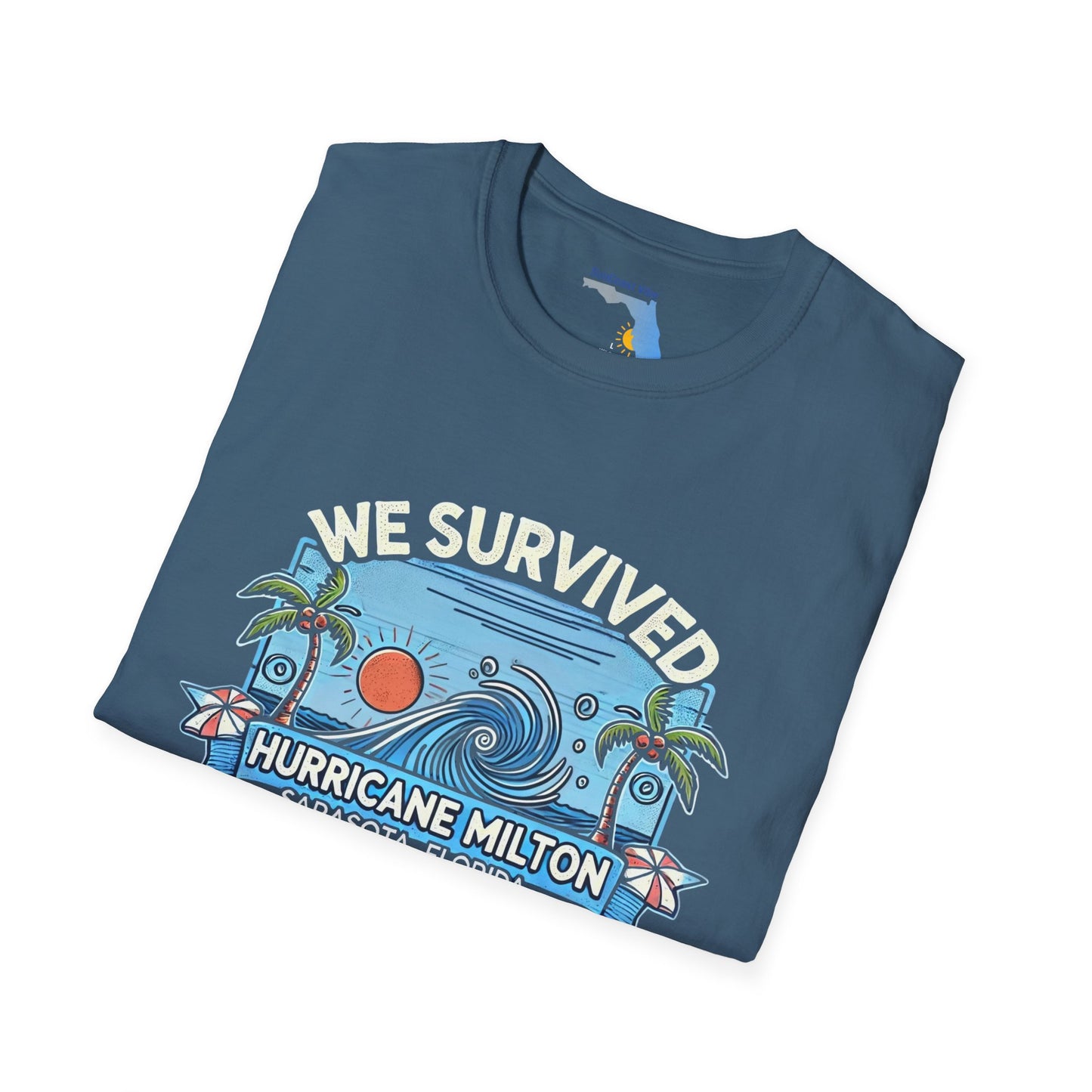 Unisex Softstyle T-Shirt - Hurricane Milton, October 9th, 2024, Sarasota Florida