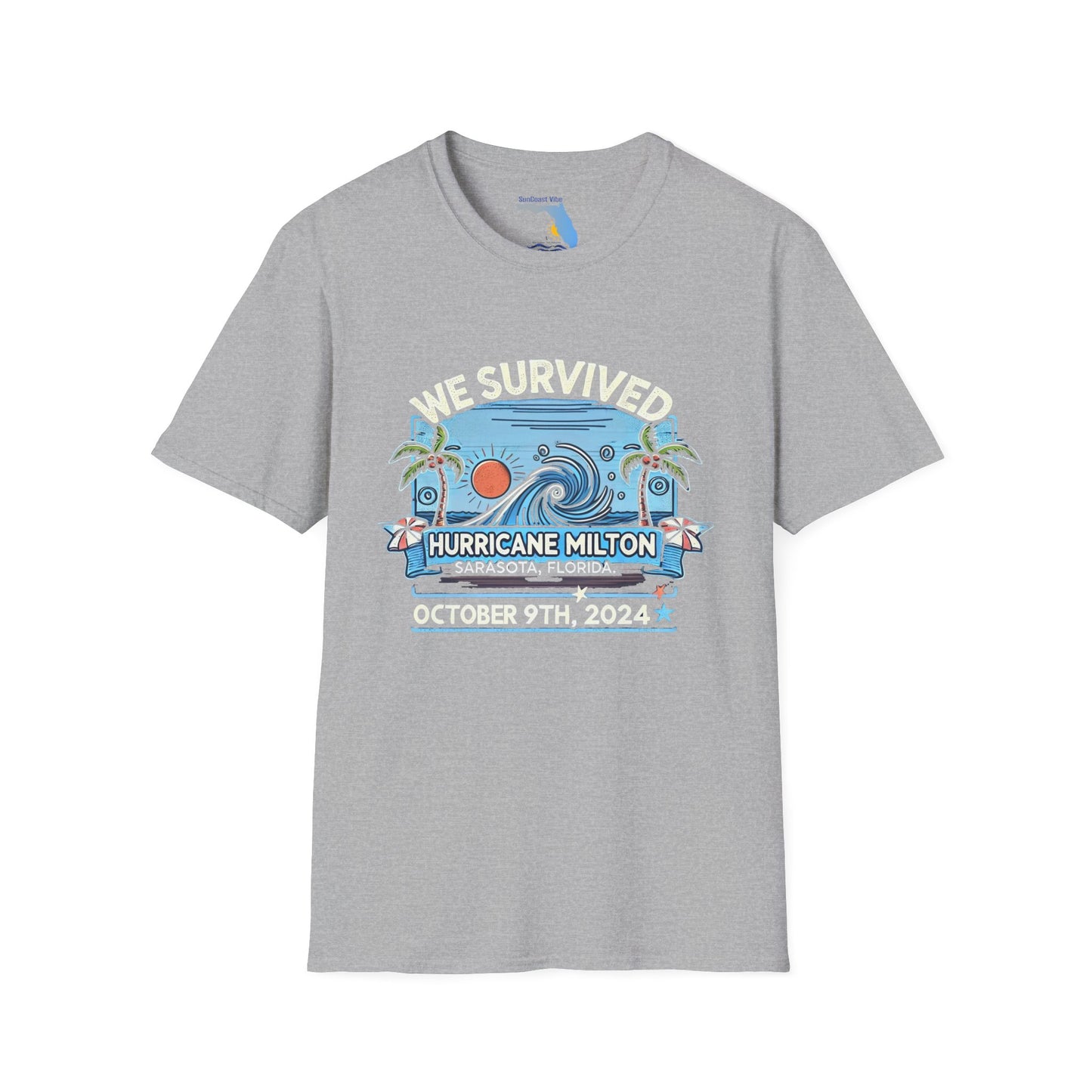 Unisex Softstyle T-Shirt - Hurricane Milton, October 9th, 2024, Sarasota Florida