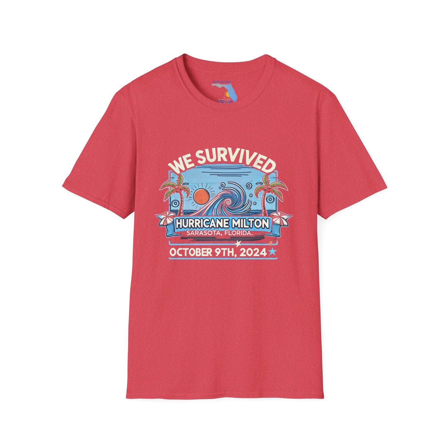 Unisex Softstyle T-Shirt - Hurricane Milton, October 9th, 2024, Sarasota Florida