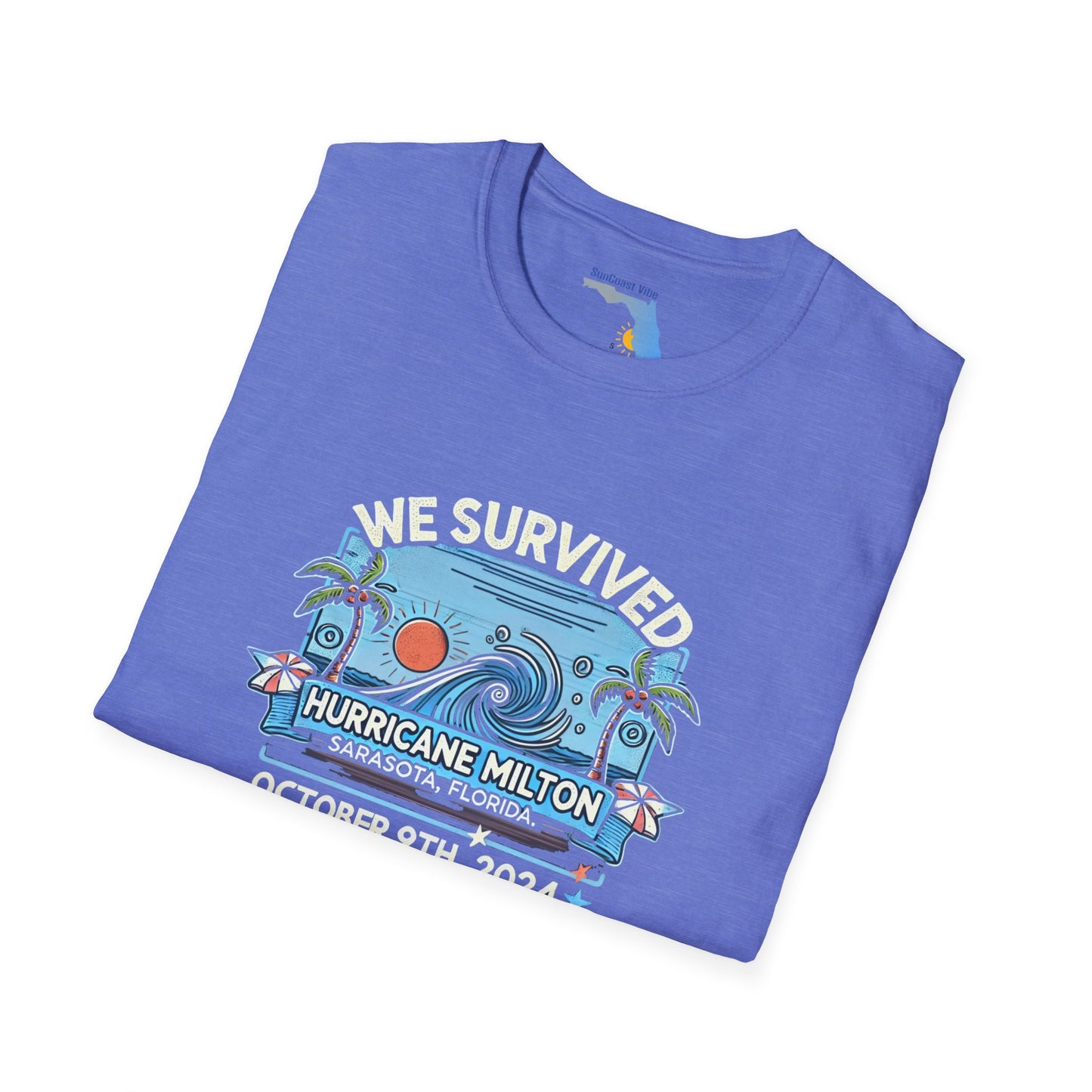Unisex Softstyle T-Shirt - Hurricane Milton, October 9th, 2024, Sarasota Florida
