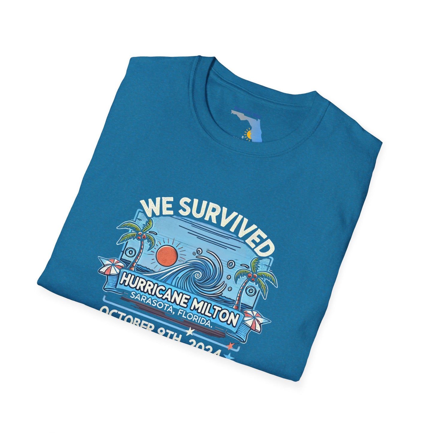 Unisex Softstyle T-Shirt - Hurricane Milton, October 9th, 2024, Sarasota Florida