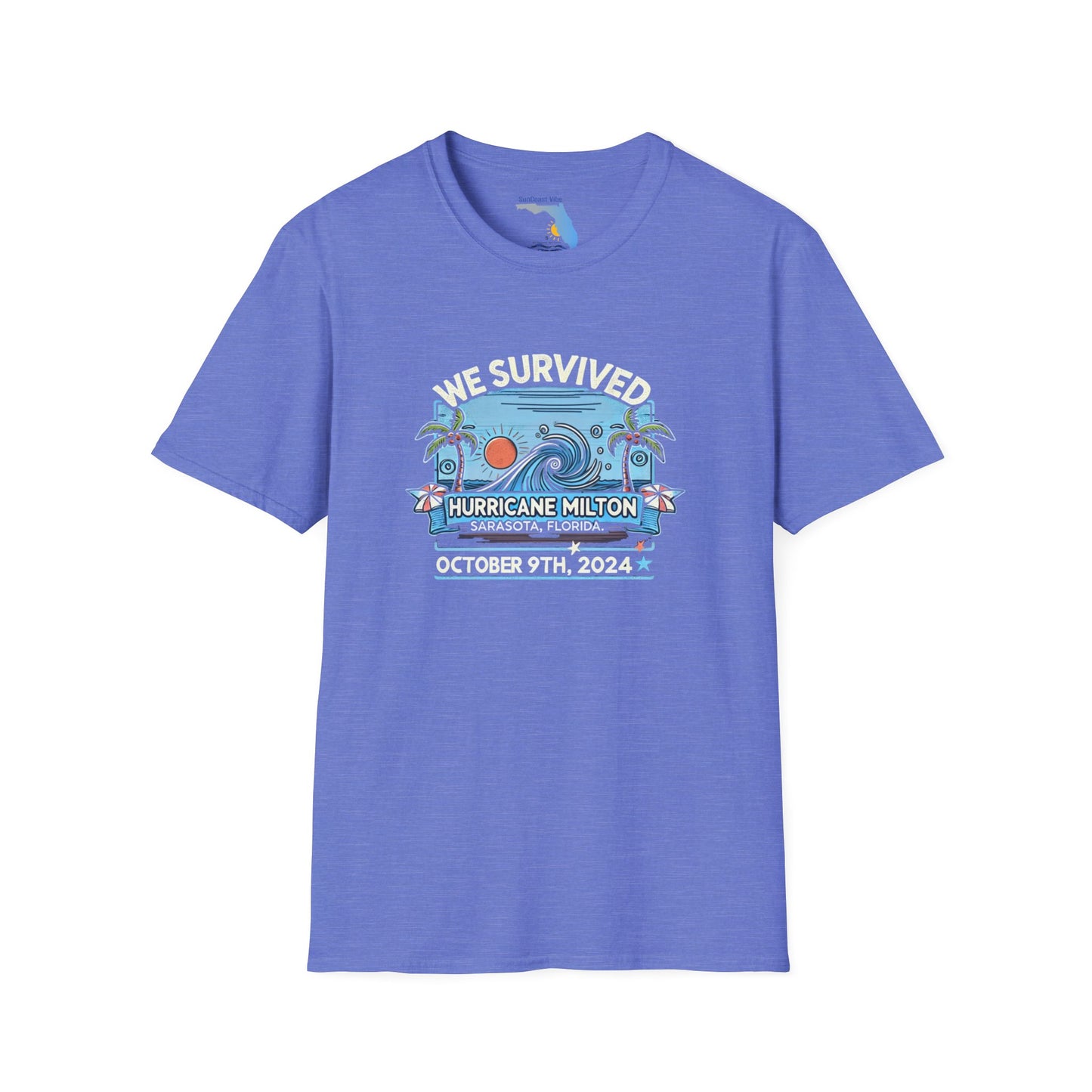 Unisex Softstyle T-Shirt - Hurricane Milton, October 9th, 2024, Sarasota Florida