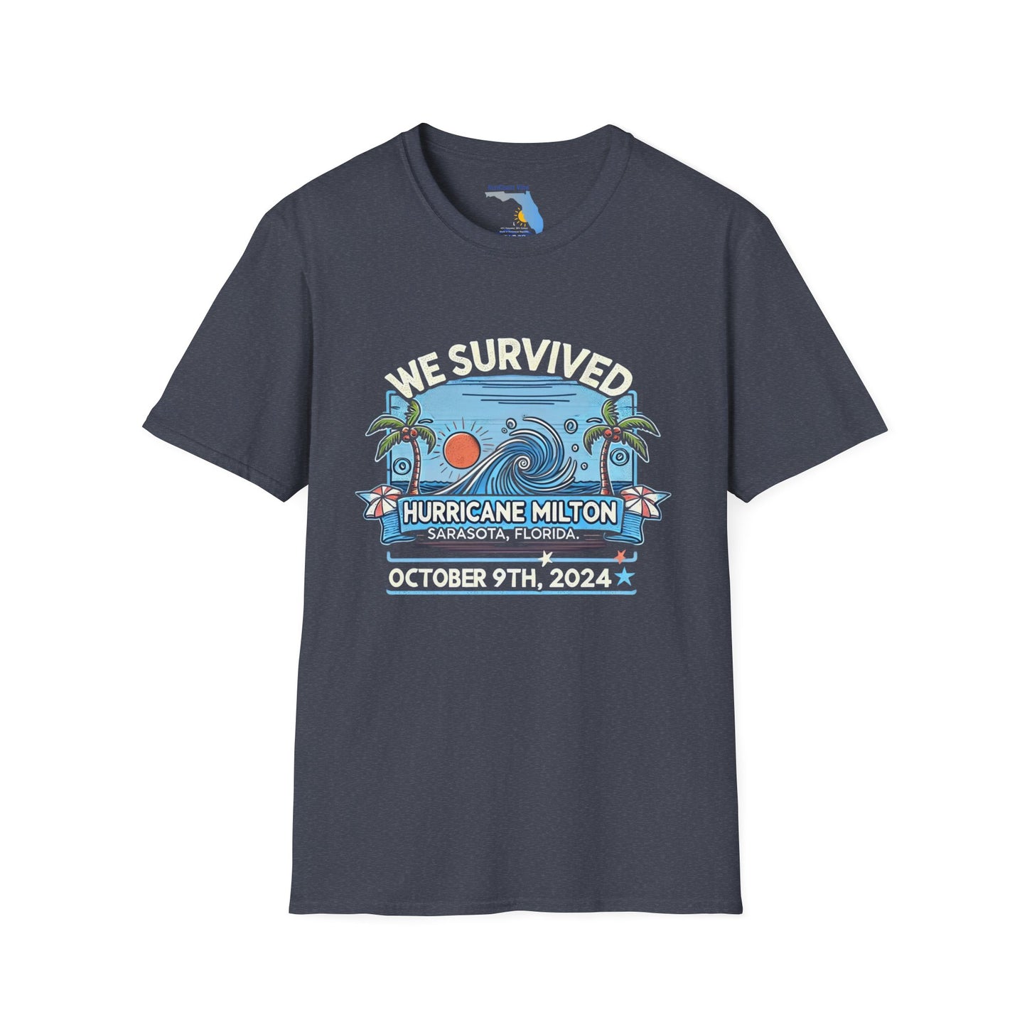 Unisex Softstyle T-Shirt - Hurricane Milton, October 9th, 2024, Sarasota Florida
