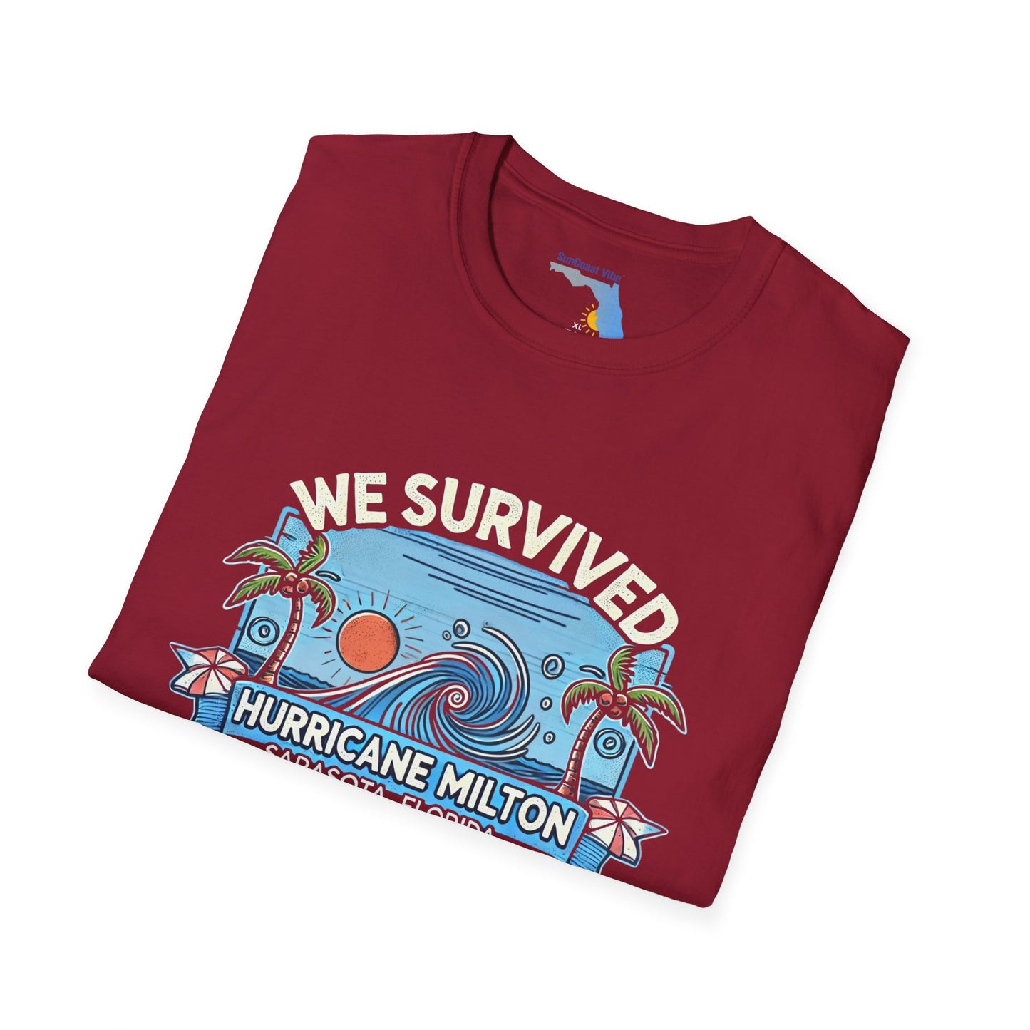 Unisex Softstyle T-Shirt - Hurricane Milton, October 9th, 2024, Sarasota Florida