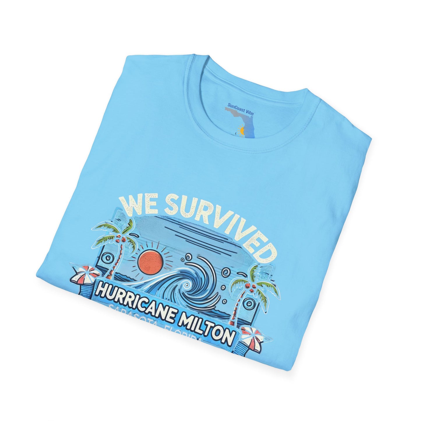 Unisex Softstyle T-Shirt - Hurricane Milton, October 9th, 2024, Sarasota Florida