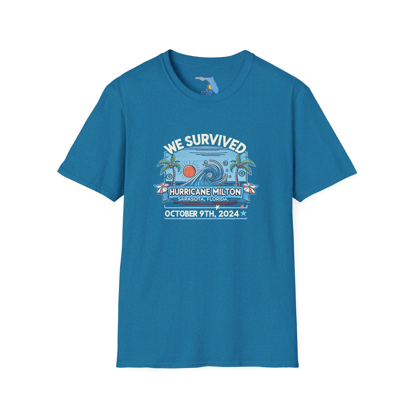 Unisex Softstyle T-Shirt - Hurricane Milton, October 9th, 2024, Sarasota Florida