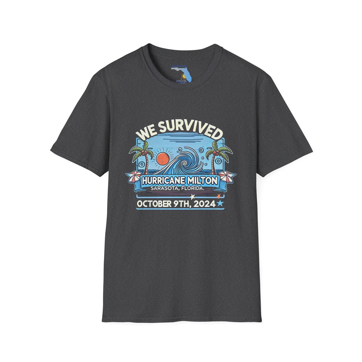 Unisex Softstyle T-Shirt - Hurricane Milton, October 9th, 2024, Sarasota Florida