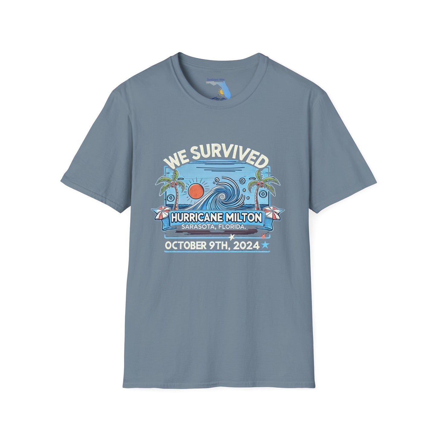 Unisex Softstyle T-Shirt - Hurricane Milton, October 9th, 2024, Sarasota Florida