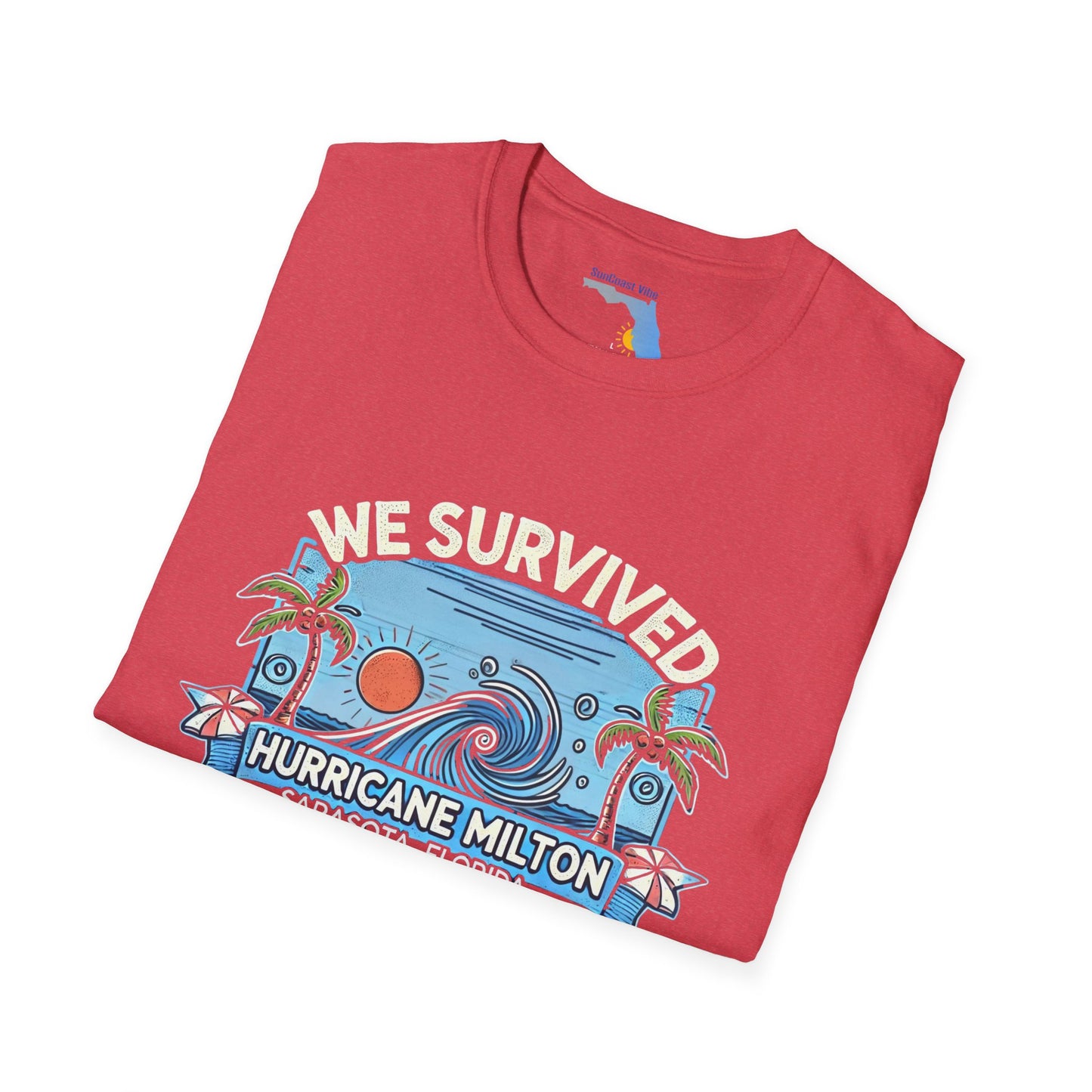 Unisex Softstyle T-Shirt - Hurricane Milton, October 9th, 2024, Sarasota Florida