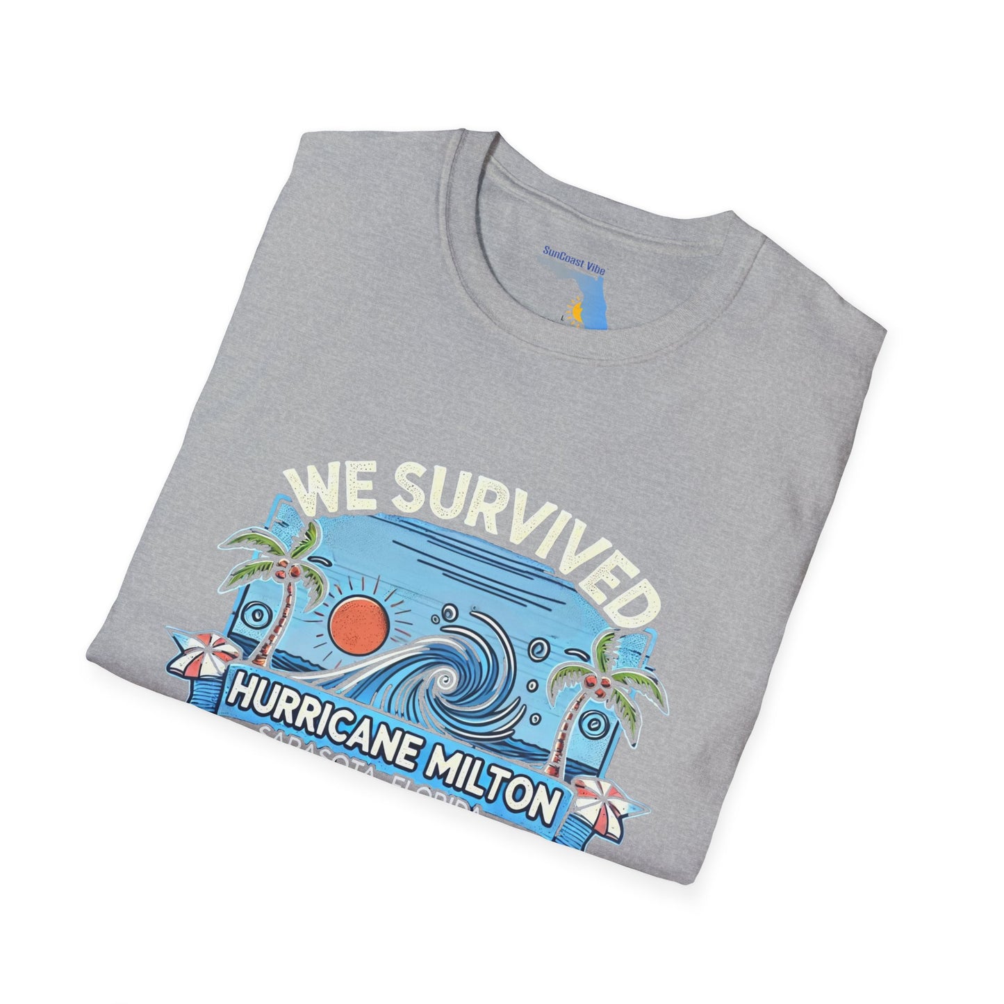 Unisex Softstyle T-Shirt - Hurricane Milton, October 9th, 2024, Sarasota Florida